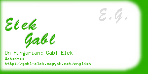 elek gabl business card